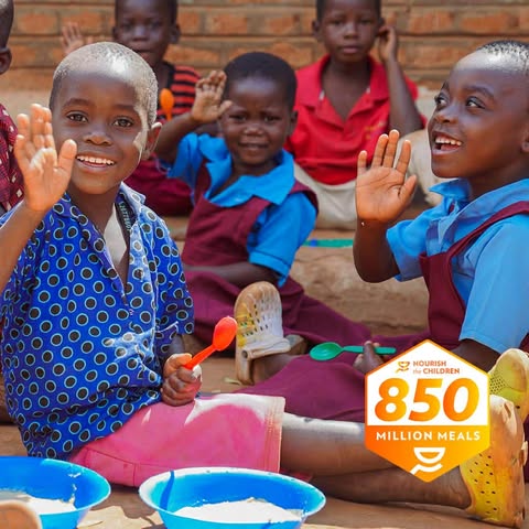Children benefiting from Nourish the Children initiative